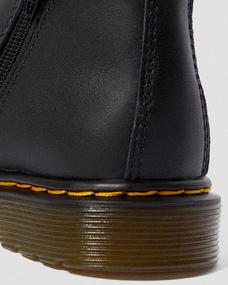 Black Kids' Dr Martens Infant/Toddler 2976 Softy T Leather Chelsea Boots | CA 666VRW